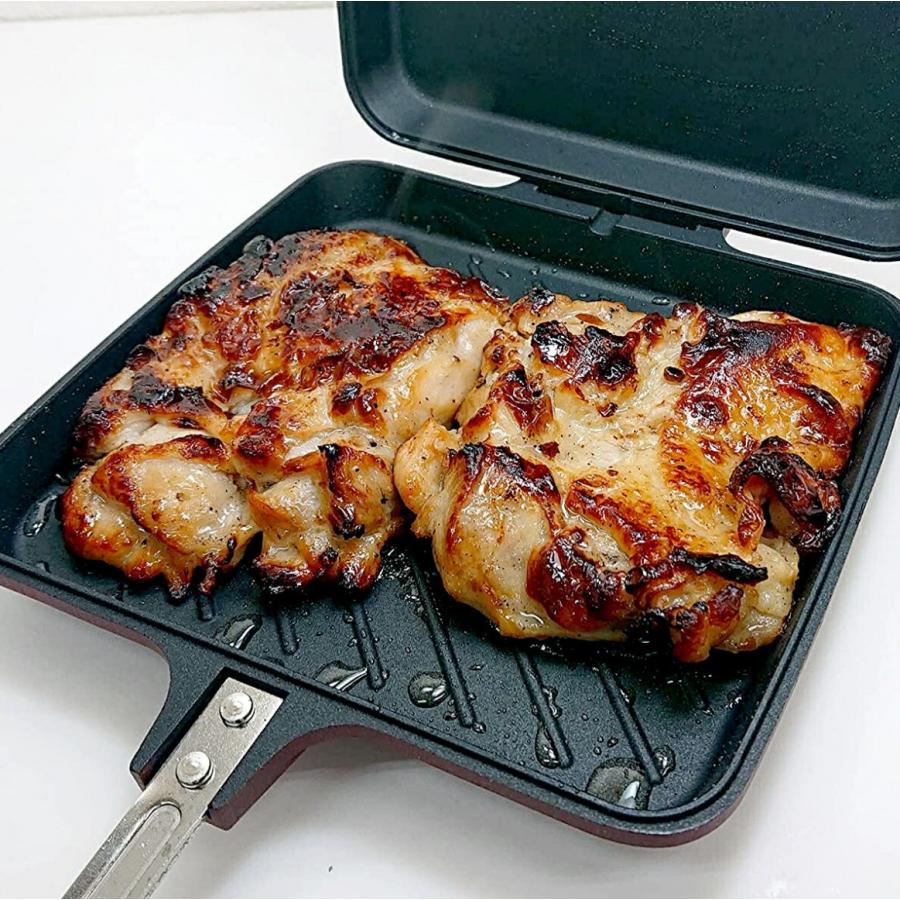 杉山金属 KS-3198 ツインクッカー ホットサンドメーカー グリルパン 燕三条 日本製 MT.SEDAR (06) |  | 05