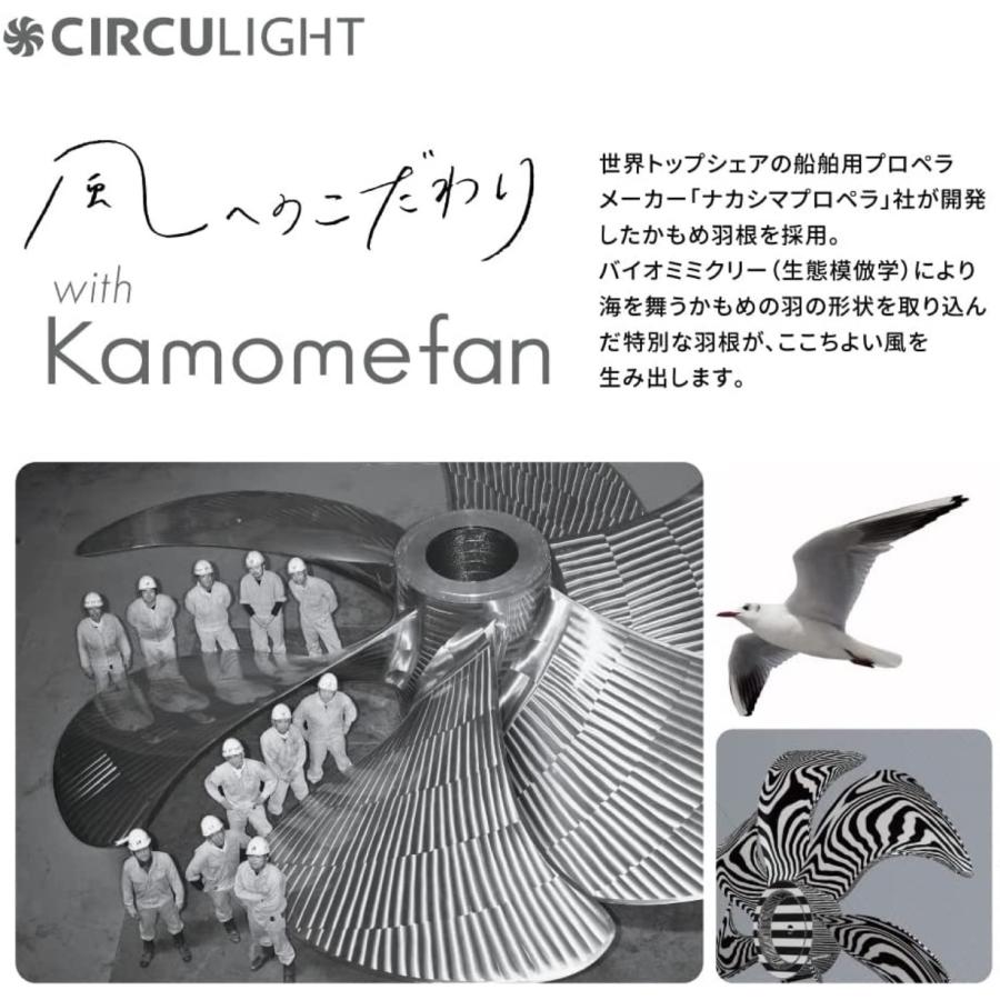 サーキュライト DCC-SW08EC 〜8畳 EZシリーズ カモメファン スイング LED CIRCULIGHT ドウシシャ (R) | Luminous | 08