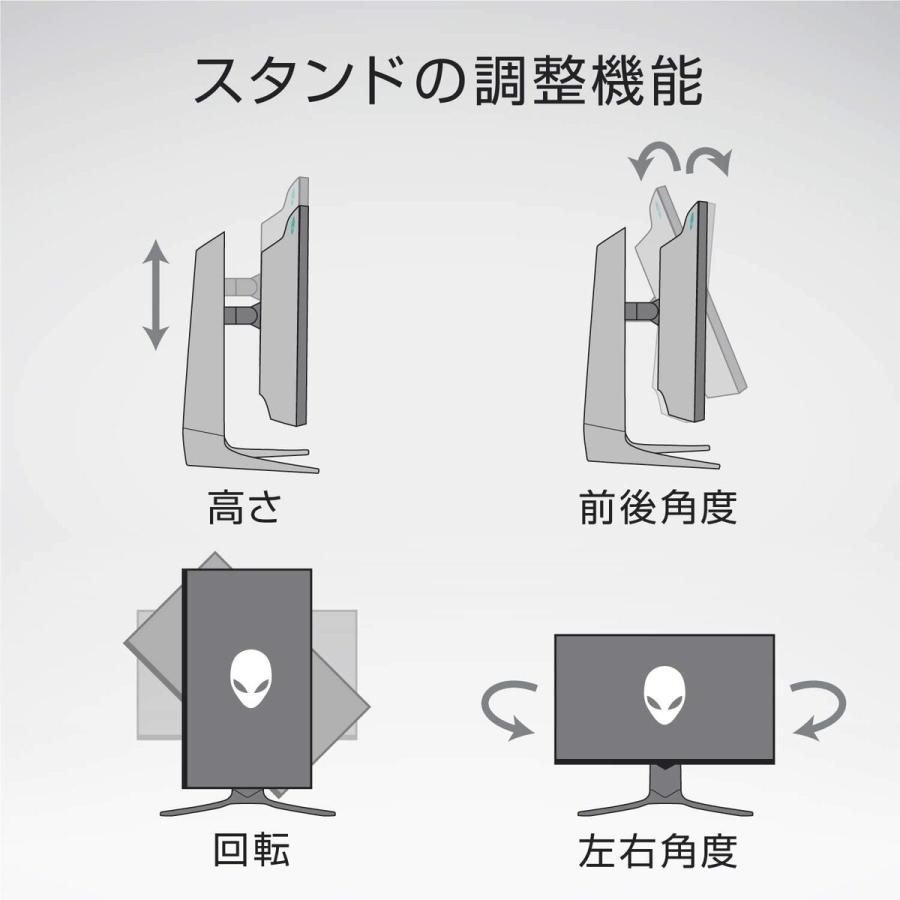 Dell AW2521H ALIENWARE 24.5インチ ゲーミングモニター 1ms 360Hz NVIDIA デル エイリアンウェア (16) |  | 04