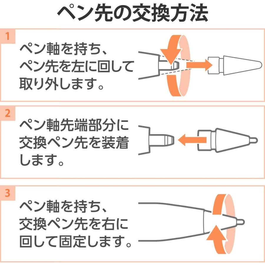 ELECOM Apple Pencil 専用 交換 金属製 ペン先 2個セット 銅製 極細 太さ1mm エレコム P-TIPAP01 (C) |  | 07