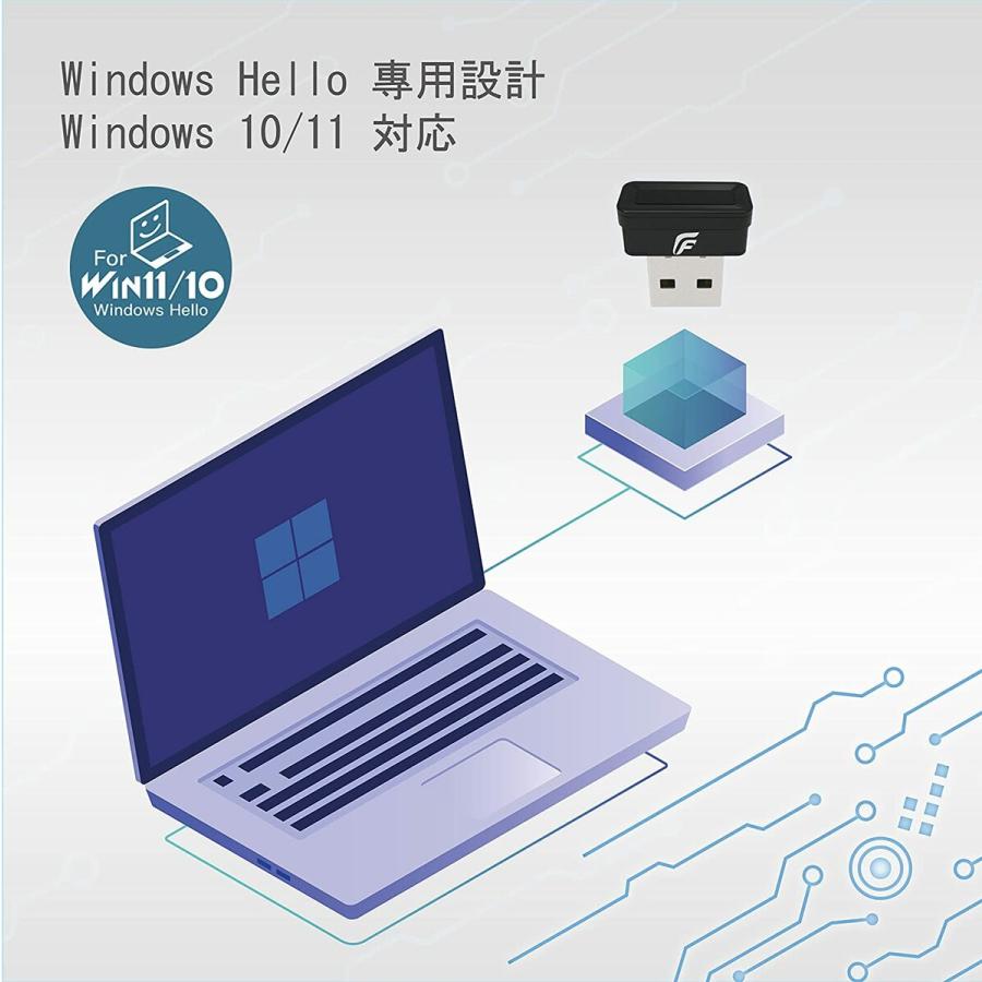 FORCE TECH USB指紋認証キー Windows USBスタンド付 Hello 対応 フォーステック FTC-FPUSB2 (C) |  | 06