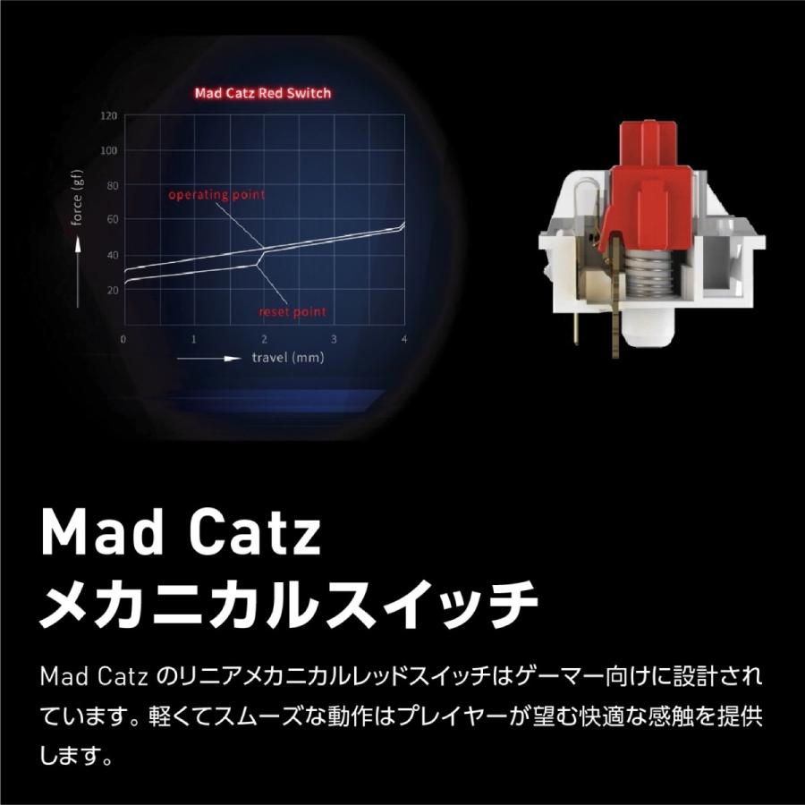 Mad Catz S.T.R.I.K.E. 6 60% メカニカル キーボード USB-C 61キー マッドキャッツ MADCATZ STRIKE (06) | MAD CATZ | 03