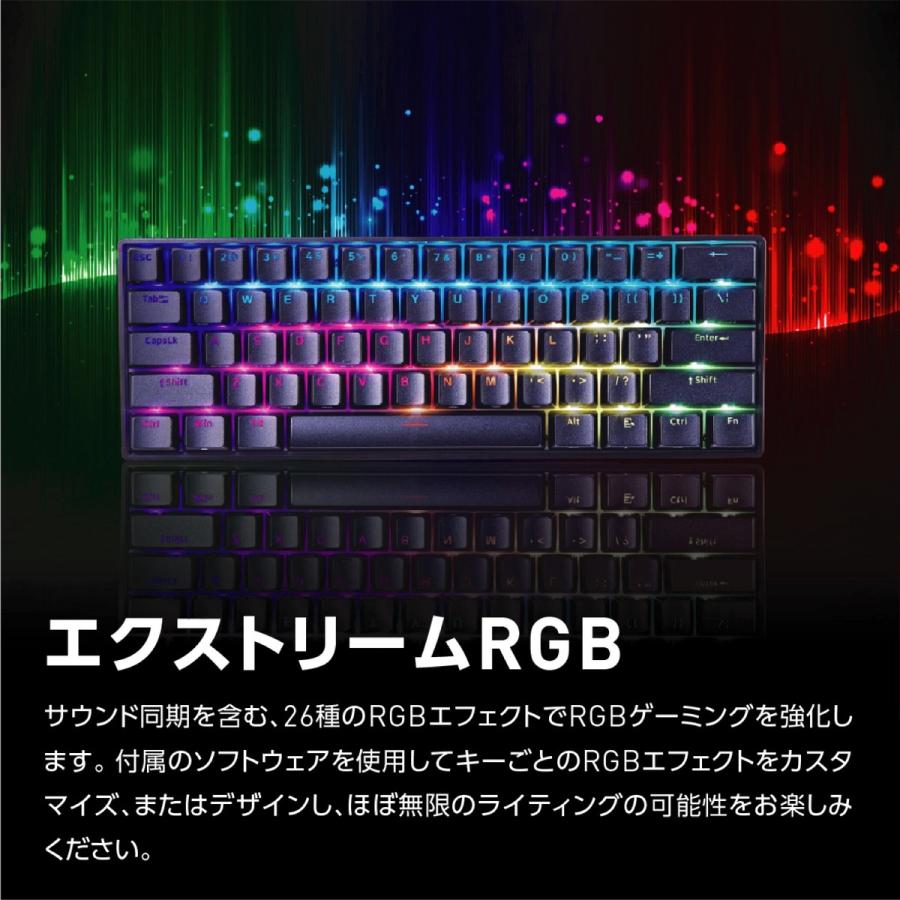 Mad Catz S.T.R.I.K.E. 6 60% メカニカル キーボード USB-C 61キー マッドキャッツ MADCATZ STRIKE (06) | MAD CATZ | 04