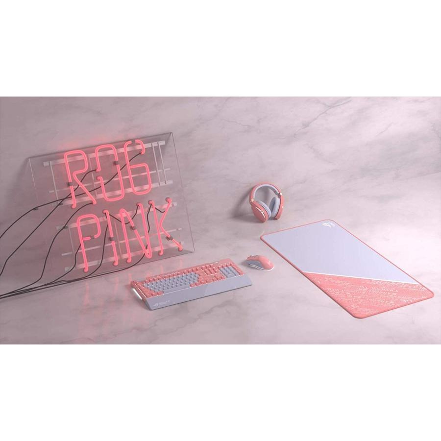 ASUS P504 ROG Gladius II Origin LTD ゲーミングマウス 有線 ゲーム 右利き ピンク エイスース (06) | ROG | 05