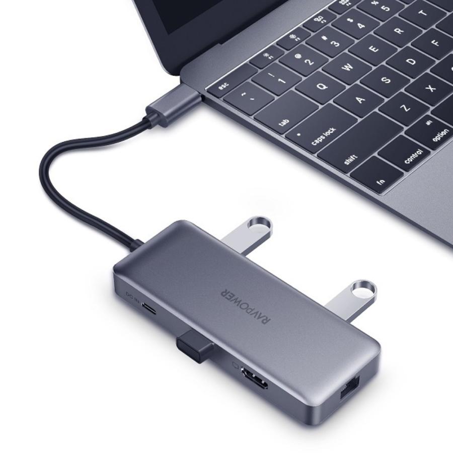 RAVPOWER USB Type-C 多機能ハブ PD 100W 急速充電 4K 30Hz HDMI ラブパワー (C) RP-UC1002 |  | 02