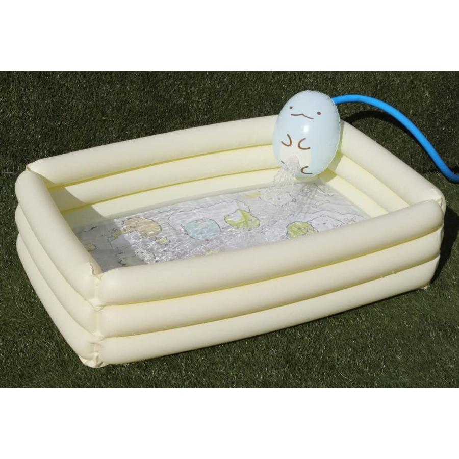 すみっコぐらし とかげのシャワーつきプール 子供 キッズ プール シャワー リリック (08) | 