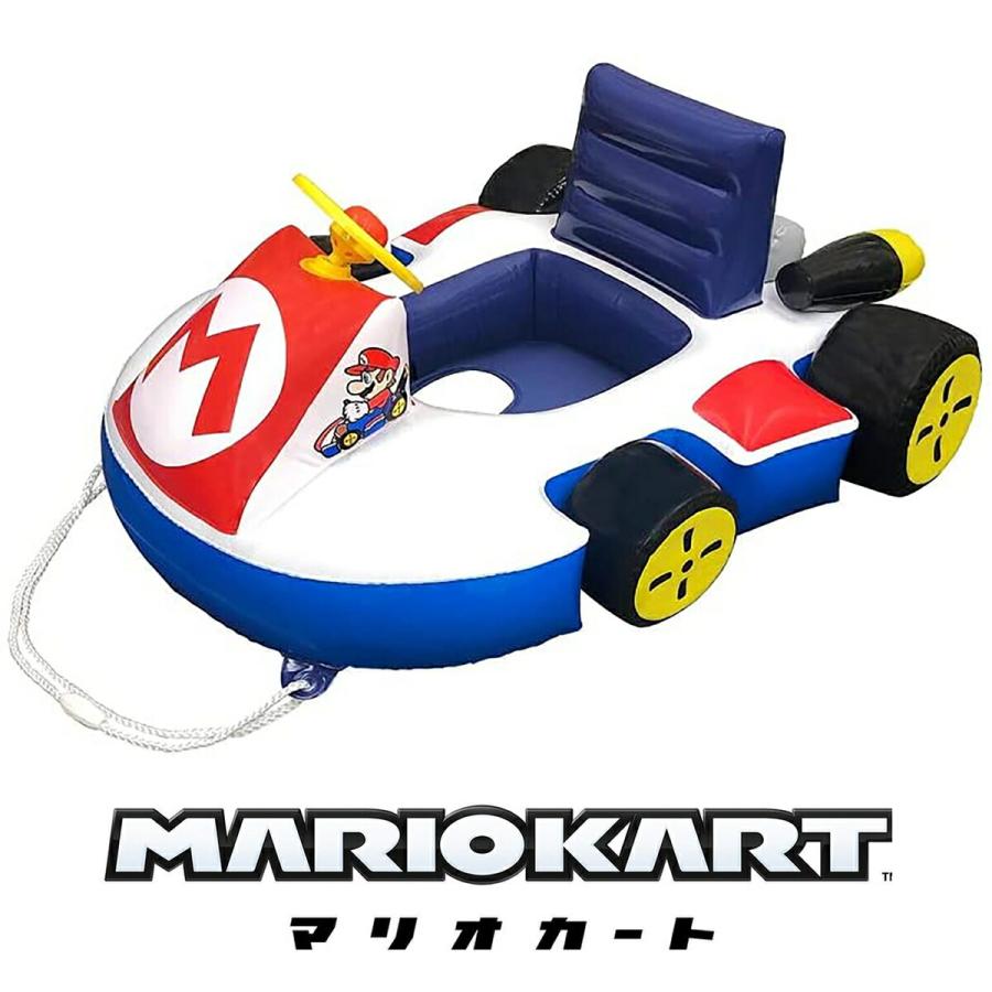 マリオカート カート型 フロート 子供 キッズ 子供用 浮き輪 足穴 プール MBS-781 サンアート (08) | 