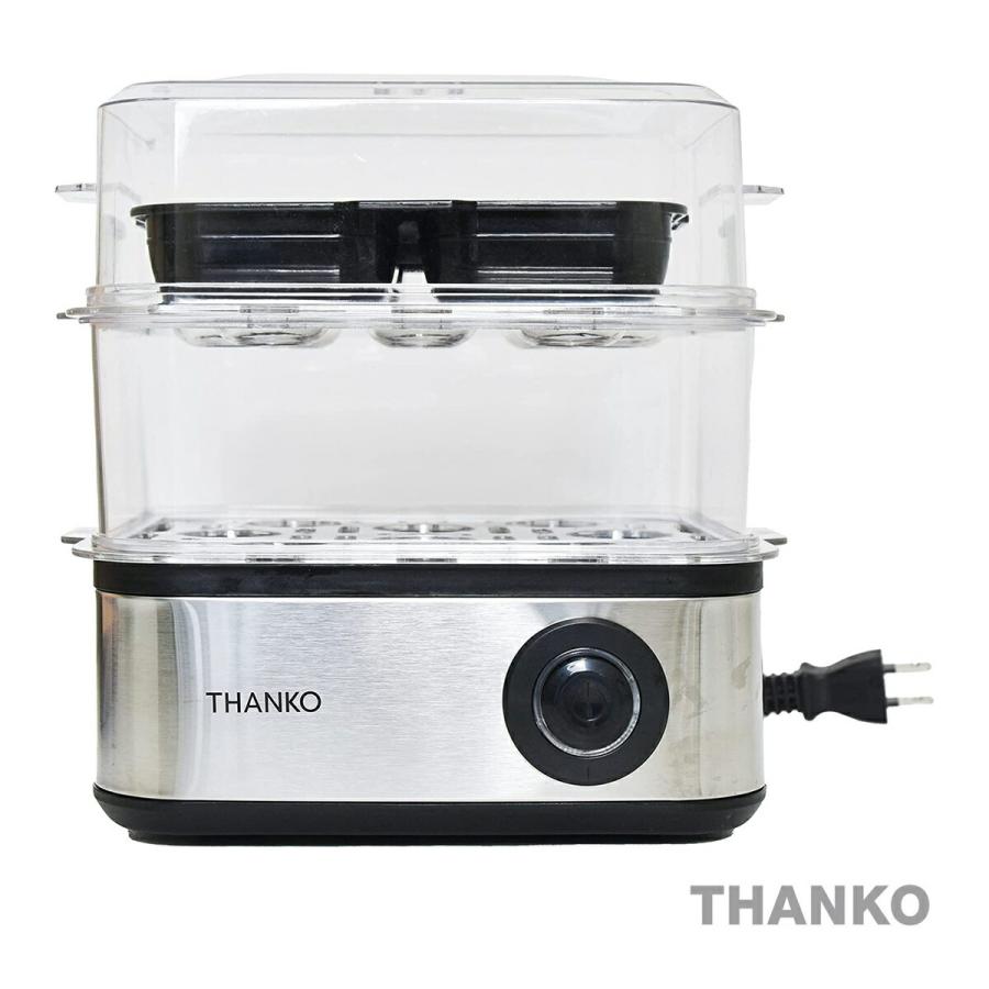 THANKO FSCAWSSBK レンジ要らずで食べごろスチーマー 卓上 スチーマ おつまみ缶詰 蒸し調理 サンコー (08) | 