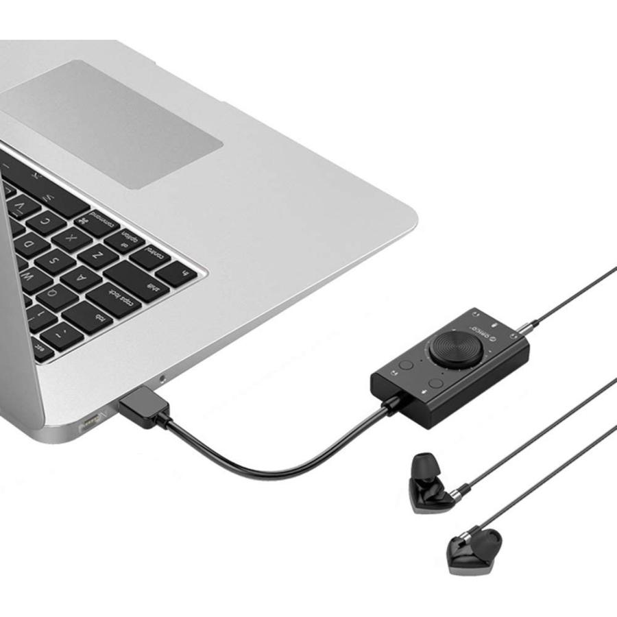 【処分特価】 ORICO SC2-BK オーディオカード USBサウンドカード ステレオ マイクオーディオジャック 自由ドライバー (2C) |  | 04