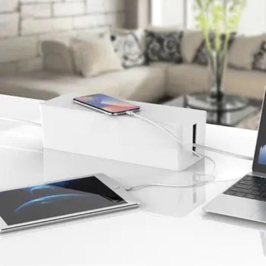 ORICO PB3218 ミニ ケーブルボックス 32.4×9.7×9.3cm 配線ボックス ブラック ホワイト オリコ (08) |  | 06