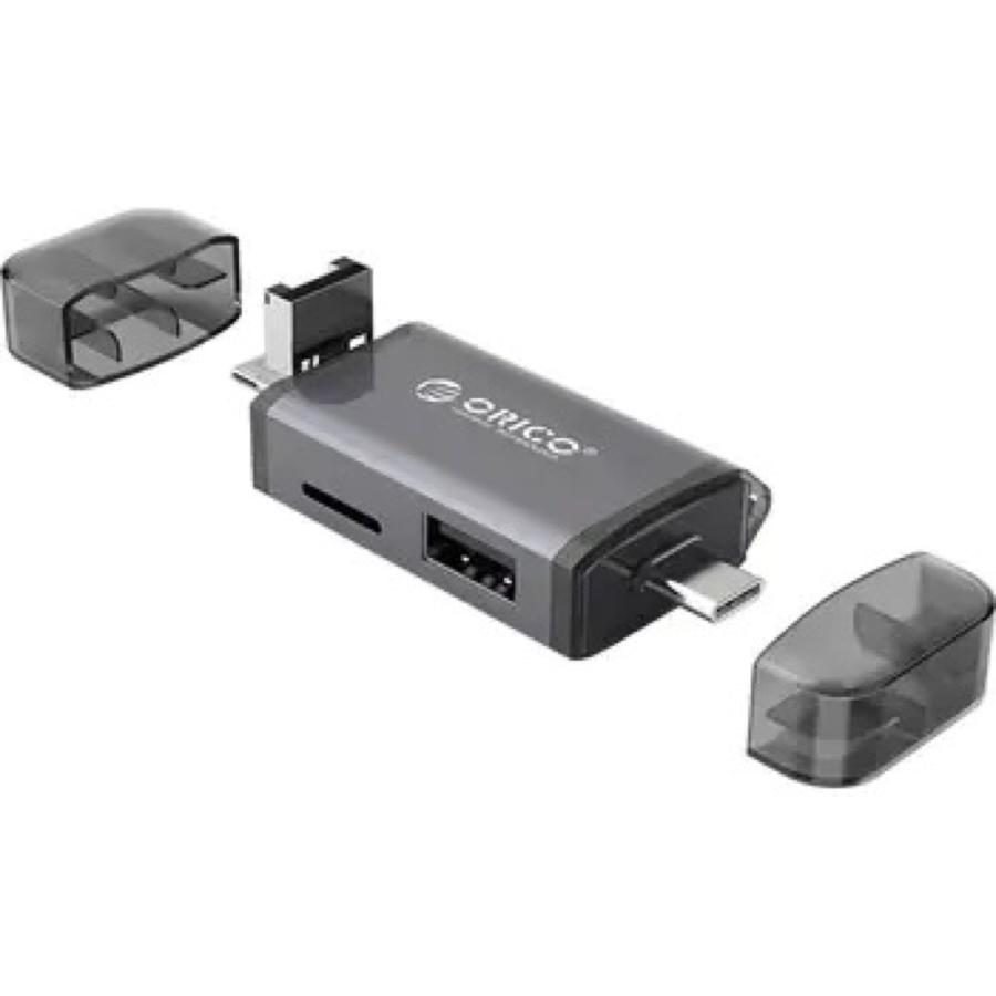 【処分特価】 ORICO 2CR61 カードリーダー 6in1 USB Type-A Type-C microUSB SDカード USB-C オリコ (C) 2CR61 |  | 03