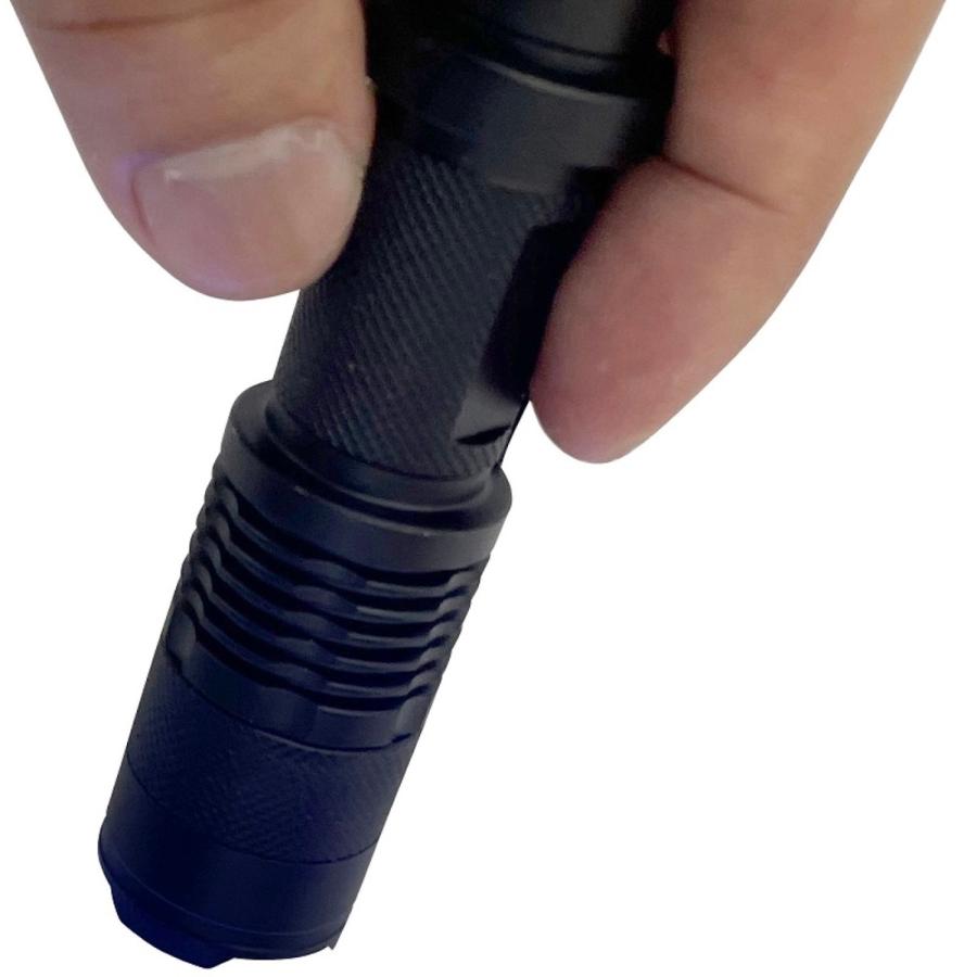 TRM-BL395 ブラックライト 395nm 乾電池式 ブラック アルミボディ UVライト ジェルネイル (C) |  | 02