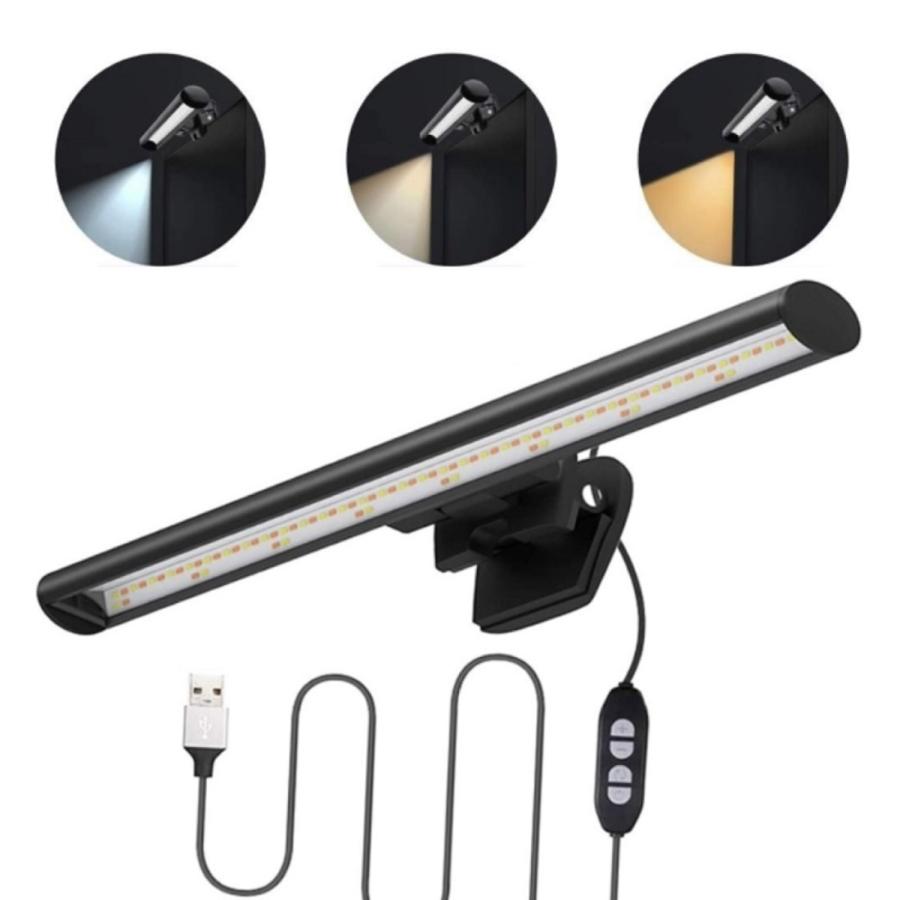 TRM-ML26 ディスプレイ用 LED バーライト 26cm ブラック 3種類 電球色 昼光色 昼白色  PC 照明 (06) |  | 01