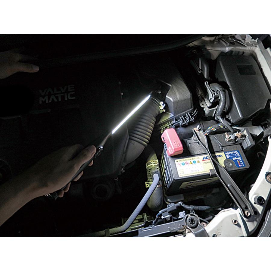 TRM-WL003 LEDライト スリムタイプ フック マグネット付 190ルーメン ブラック COB LED USB (06) |  | 02