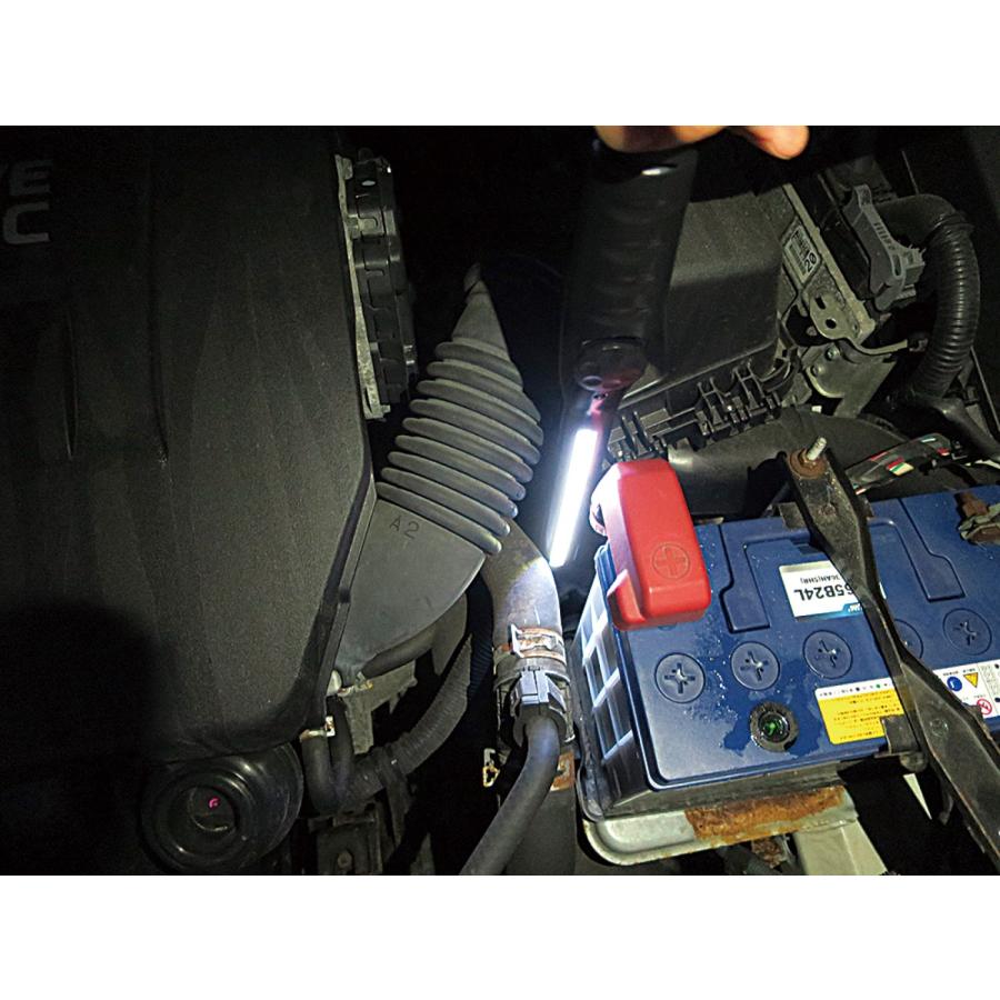 TRM-WL003 LEDライト スリムタイプ フック マグネット付 190ルーメン ブラック COB LED USB (06) |  | 03