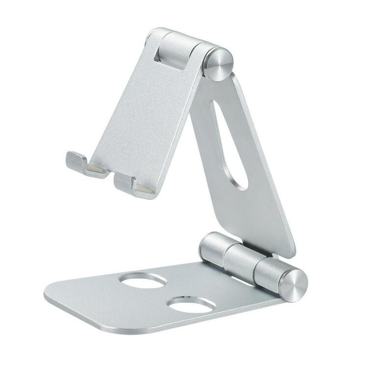 TR-CST001 スマホスタンド 縦置き 横置き 対応 アルミ製 コンパクト 軽量 卓上 スタンド ホルダー (C) | 