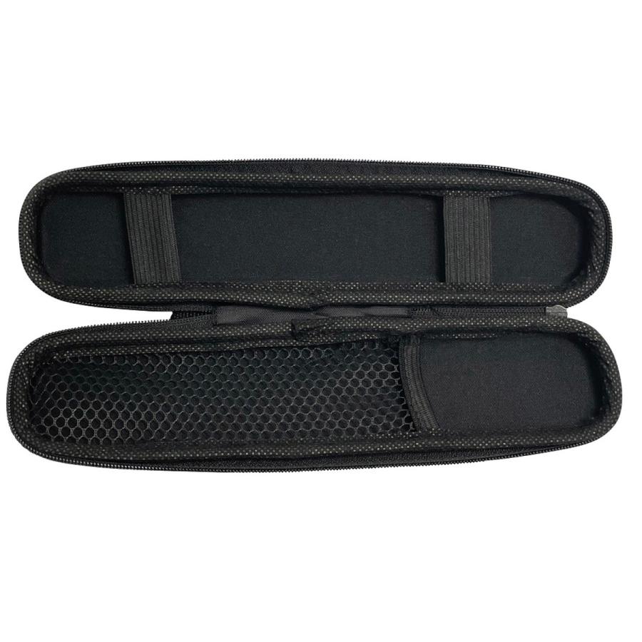 TR-PCH001 収納ポーチ ペンシルケース型 ブラック 黒 EVA 素材 小物 工具 収納 伸縮ベルト メッシュ袋 付属 (C) |  | 01