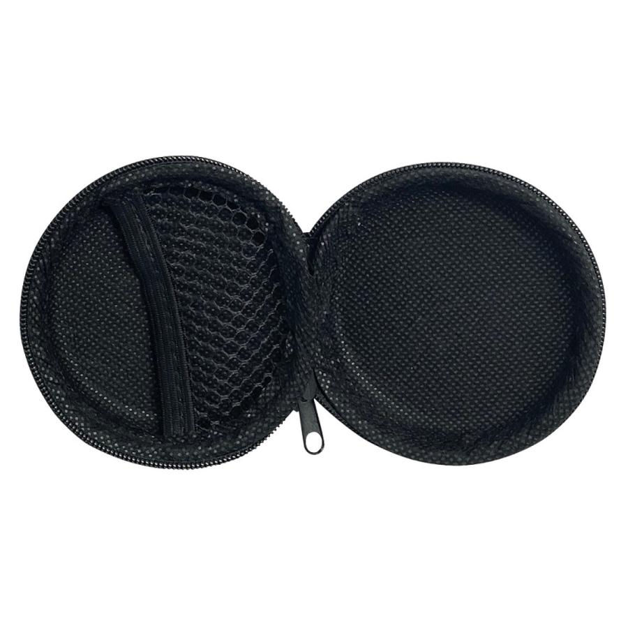 TR-PCH002 収納ポーチ 丸型 ブラック 黒 EVA 素材 小物 工具 収納 伸縮ベルト メッシュ袋 付属 (C) |  | 01