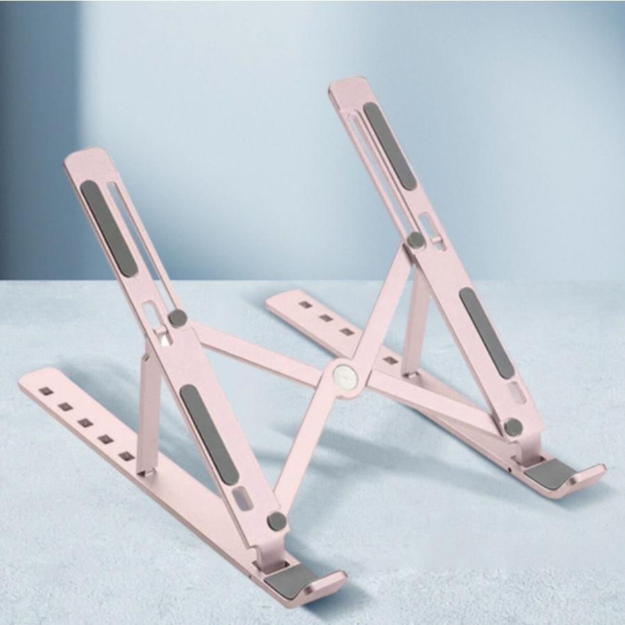 TR-PST002 ノートパソコン タブレット スタンド アルミ合金製 コンパクト 折りたたみ式 専用ポーチ付 (C) |  | 09