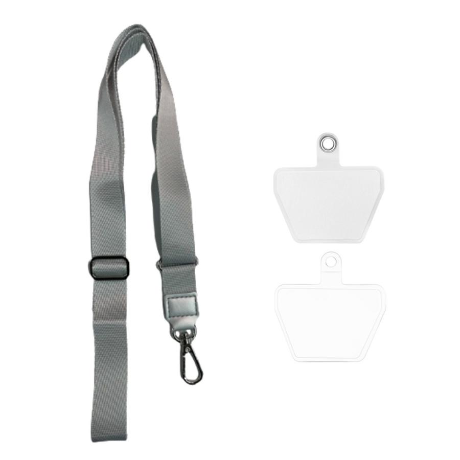 TR-STP009 カラビナ付 ネックストラップ 外付け ストラップホール 2枚 ストラップ アクセサリー 荷重2kg (C) |  | 02