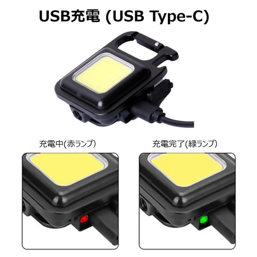 TR-WL008 充電式 マルチ LED ワークライト 500ルーメン 底面 マグネット 栓抜きUSB充電式 三脚用ネジ穴 (C) |  | 05