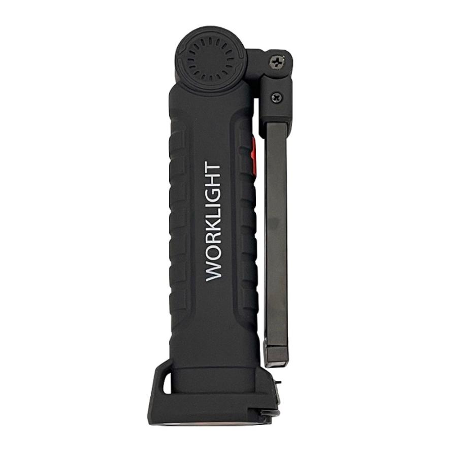 TRM-WL002 マグネット付 USB充電式 LED ワークライト 折りたたみ式 最大130ルーメン COB型 薄型 (06) |  | 01