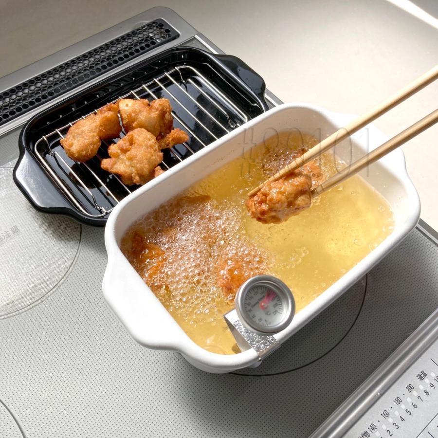 富士ホーロー TP-20K.W 天ぷら鍋 揚げ物鍋 角型 琺瑯製 ほうろう ホーロー TP-20K (06) | 富士ホーロー | 03