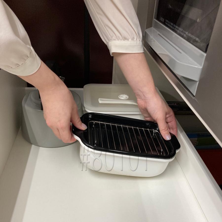 富士ホーロー TP-20K.W 天ぷら鍋 揚げ物鍋 角型 琺瑯製 ほうろう ホーロー TP-20K (06) | 富士ホーロー | 07