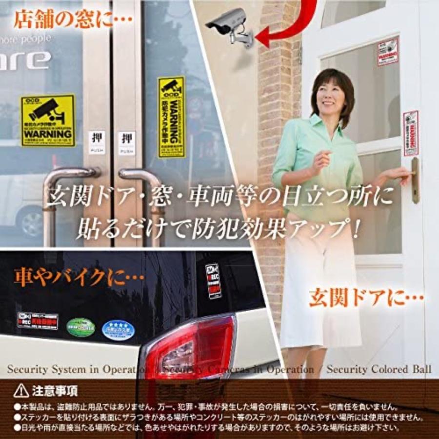 オンサプライ セキュリティステッカー  停車中センサー録画装置搭載 (C) オンスクエア 防犯シール OS-401 |  | 04
