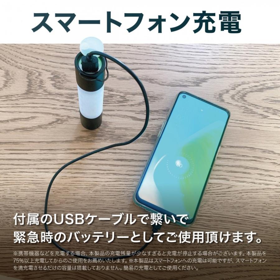 ポケットランタン USB 充電式 吊り下げ フック付き 2WAY 300ルーメンType-C IPX5 Pocket Lanthanum(C) |  | 04