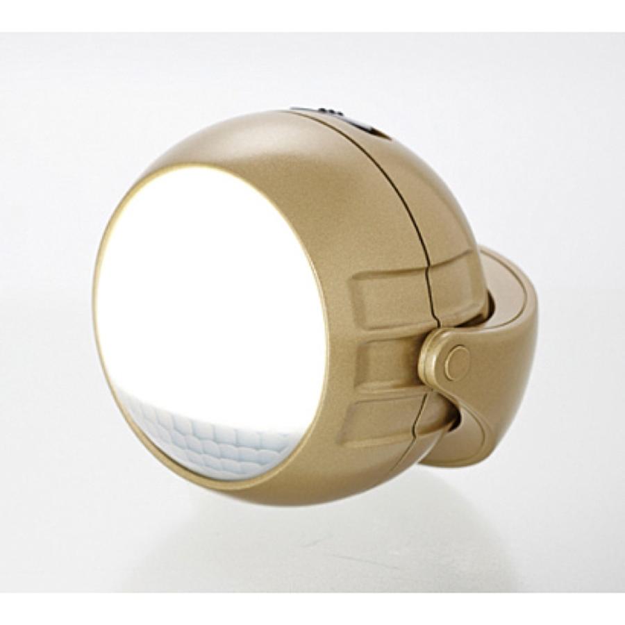 大進 DLB-600B らくらく センサーライト Gold ゴールド 乾電池式 フレキシブル 三脚 DAISHIN (06) | DAISHIN | 01