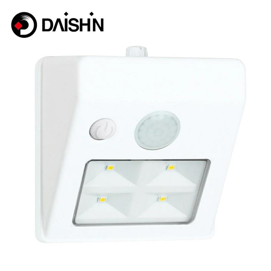 大進 DLB-WL001B 乾電池式 ウォールセンサーライト 120ルーメン LED ホワイト乾電池式 DAISHIN (06) | DAISHIN