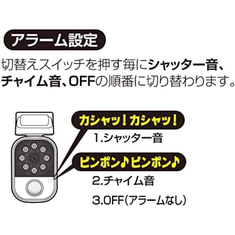大進 DLC-2T100AR 充電式 防犯カメラ型 センサーライト 200ルーメン USB充電式 LED DAISHIN (06) | DAISHIN | 02