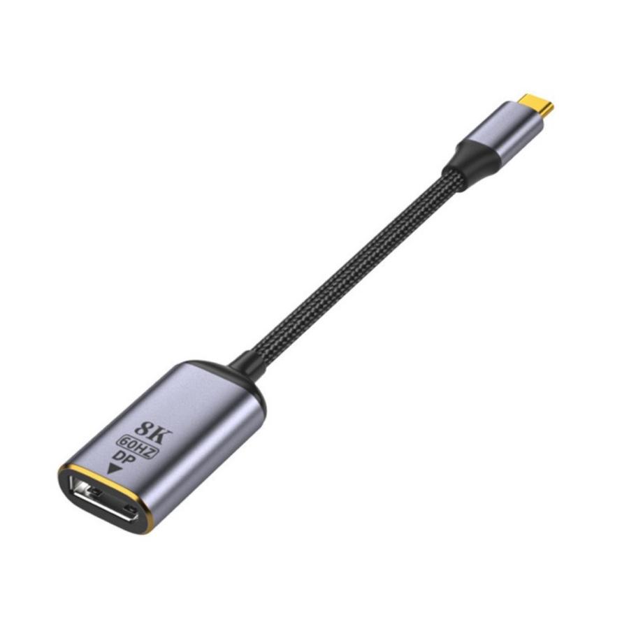 TR-DP003-SV USB Type-C DisplayPort 映像変換アダプタ USB-C タイプC ディスプレイポート 8K 60Hz (C) | 