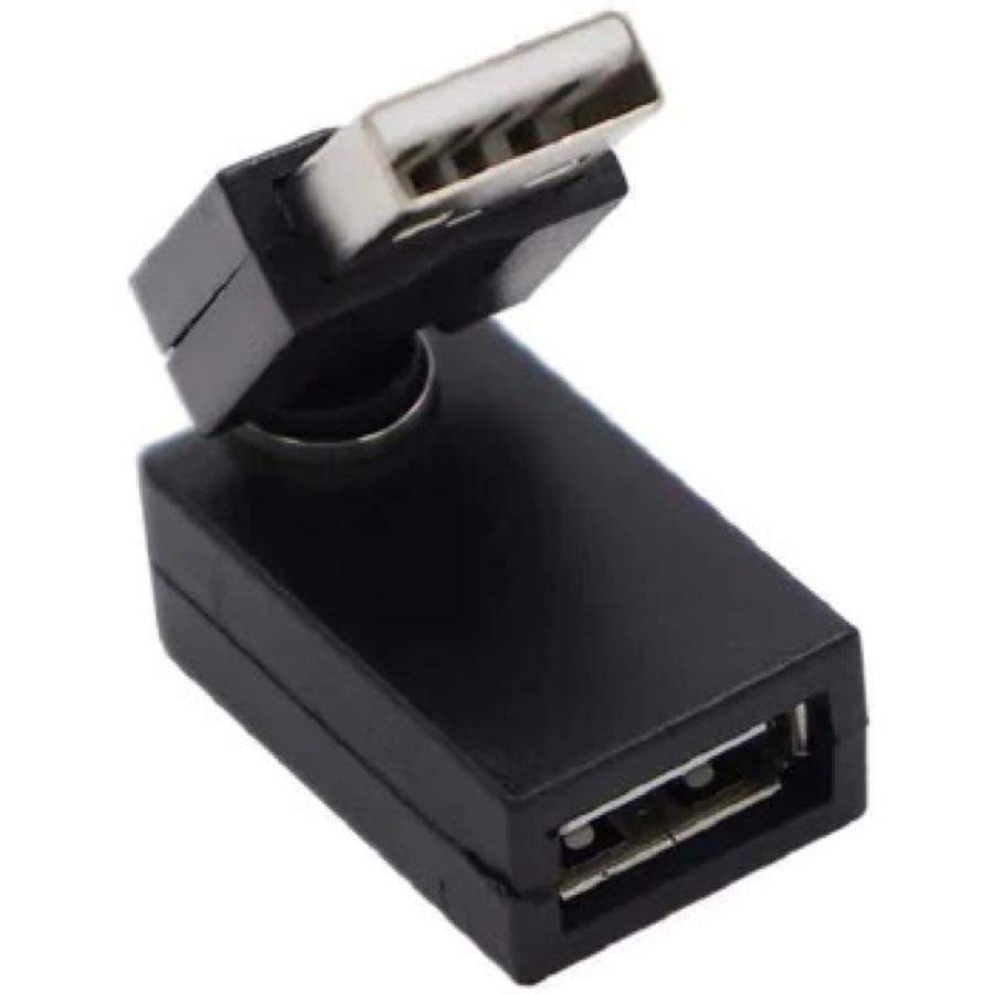 TR-USA001 回転式USBアダプタ USB Type-A(オス) - USB Type-A(メス) 回転 アダプタ マウス キーボード USBメモリ (C) |  | 01