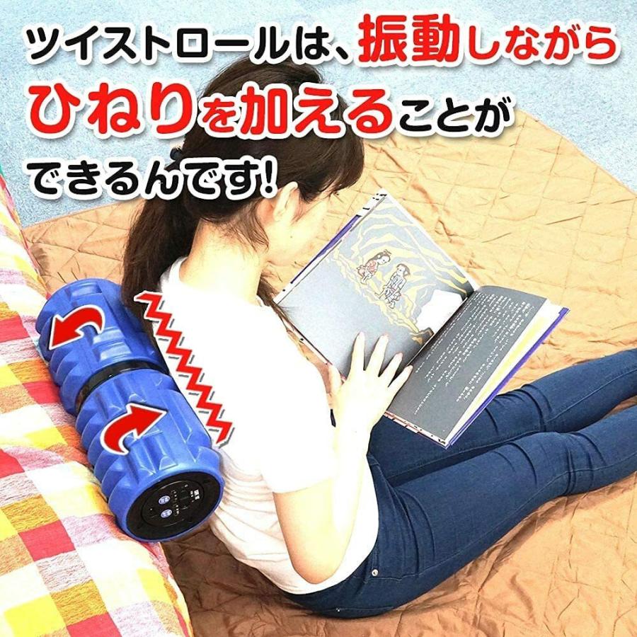 LIFEFIT Fit009 ツイストロール 充電式 3段階角度調整 振動調節 電動 ストレッチロール フォームローラー 筋肉 柔軟 ストレッチ 肩 腰 足 姿勢 改善 収納袋付き |  | 03