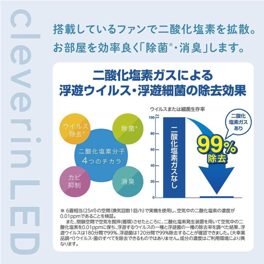 ドウシシャ 加湿器 超音波式 タンク容量3L クレベリンLED搭載 KMWV-301CWH KMWW-301CWH (R) | DOSHISHA | 03