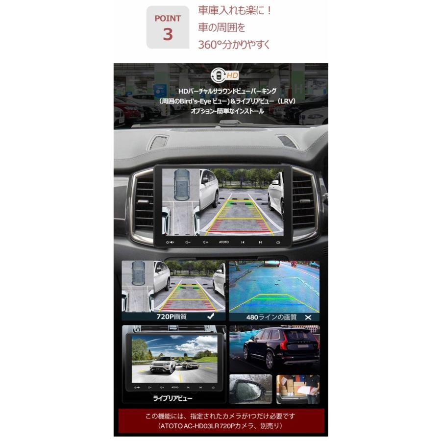 ATOTO カーナビ S8G2113LT 10型 IPS ディスプレイ タッチパネル 2G+32G 2.4G/5G Wi-Fi 星岡商事 (M) |  | 05