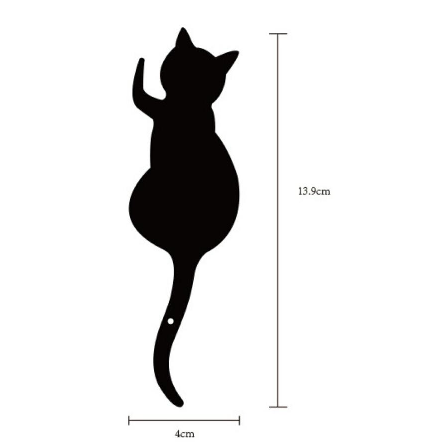TR-KF002-A 黒猫尻尾フック 3匹セット 両面テープ 耐0.5kg 鍵 小物 玄関 キッチン 台所 フック 猫 ブラック (C) |  | 02