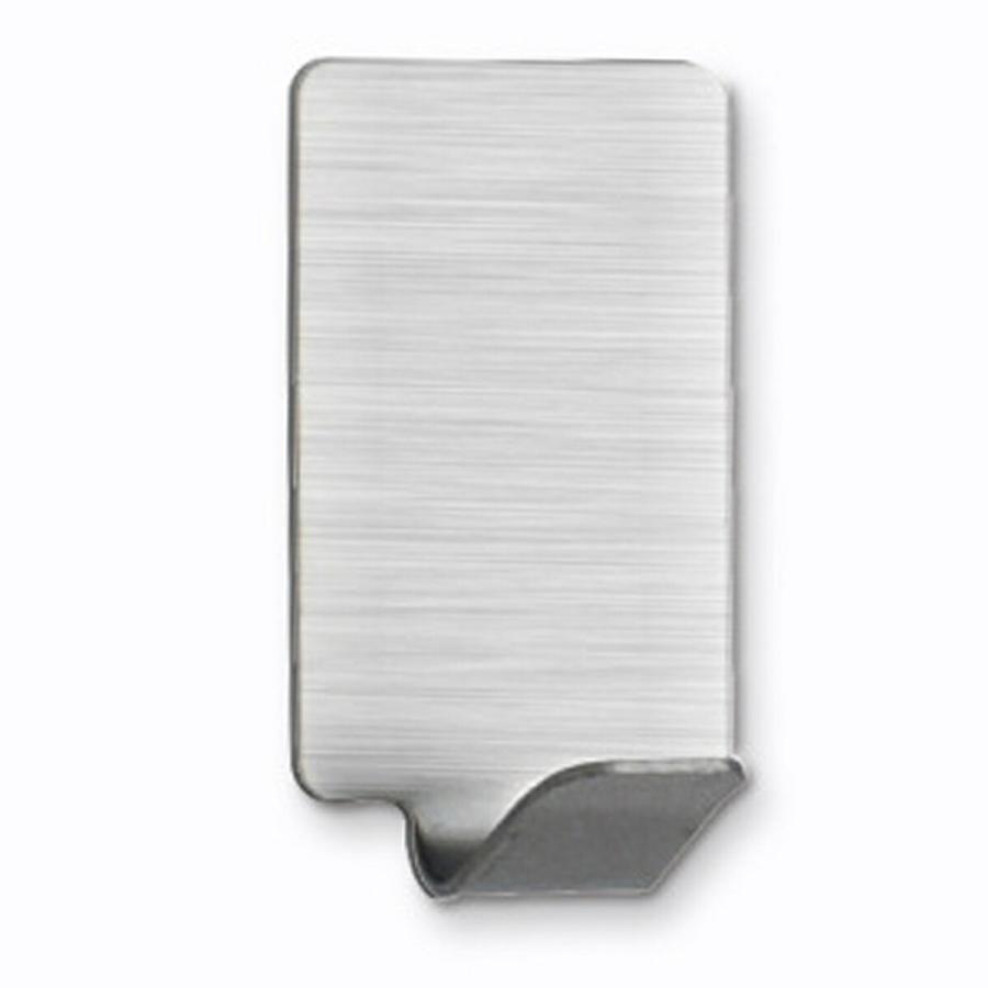 TR-KF003-B ステンレスフック 長方形 両面テープ 耐荷重5kg 吊り下げ 壁掛け 穴あけ不要 シルバー (C) | 