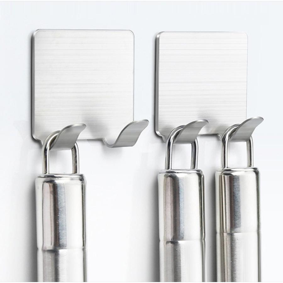 TR-KF003-C ステンレスフック ダブルフック 両面テープ 耐荷重5kg 吊り下げ 壁掛け 穴あけ不要 シルバー (C) |  | 01