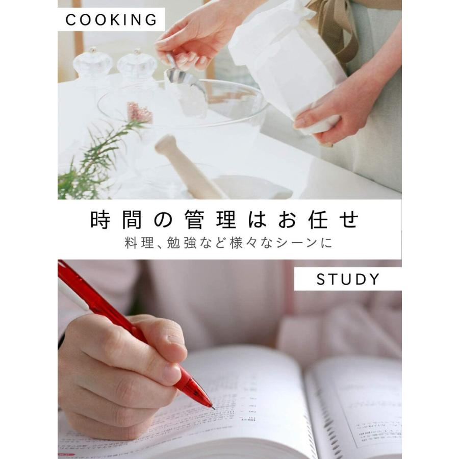 dretec T-541PK 大画面タイマーシャボン フック穴付 キッチンタイマーピンク T-541 ドリテック (C) | ドリテック | 01