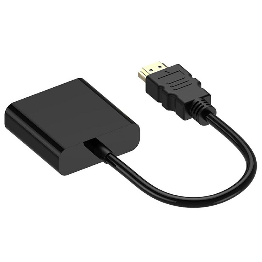 TR-HDA001-BK HDMI to VGA 変換 ケーブル アダプタ 1080p対応 ディスプレイ 出力 ブラック (C) |  | 01