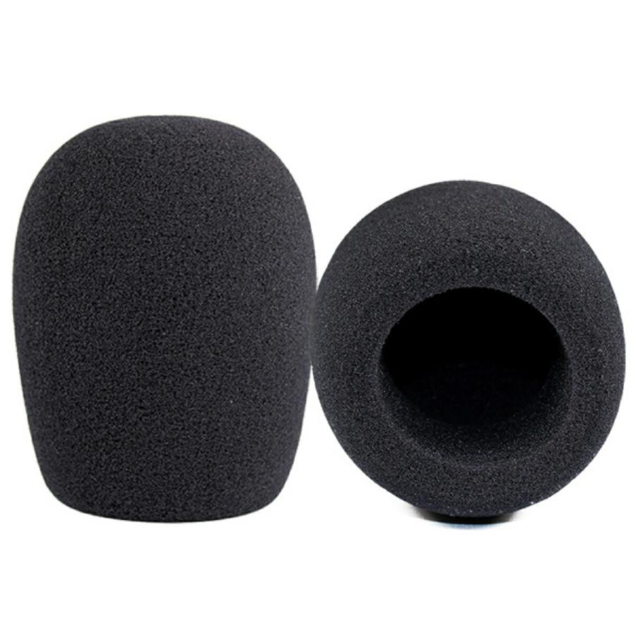 TR-MKS001-BK マイク用スポンジ 防風太郎 70×70×100 防風 雑音防止 ノイズ軽減 飛沫防止 ブラック (06) | 