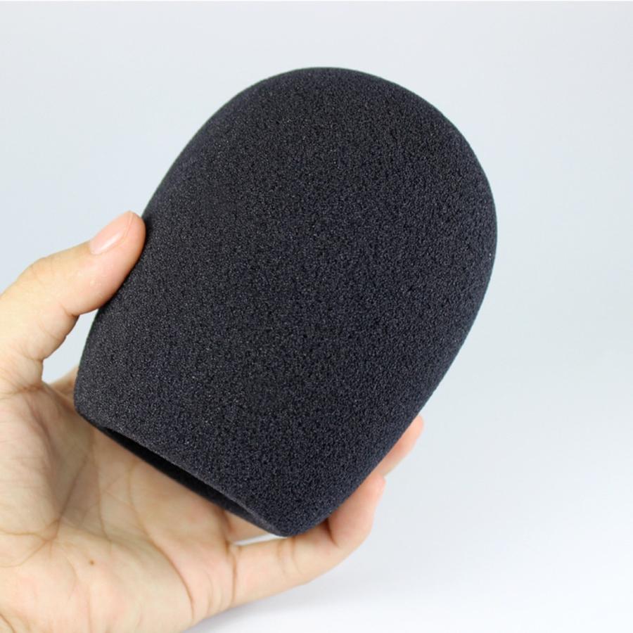 TR-MKS001-BK マイク用スポンジ 防風太郎 70×70×100 防風 雑音防止 ノイズ軽減 飛沫防止 ブラック (06) |  | 02