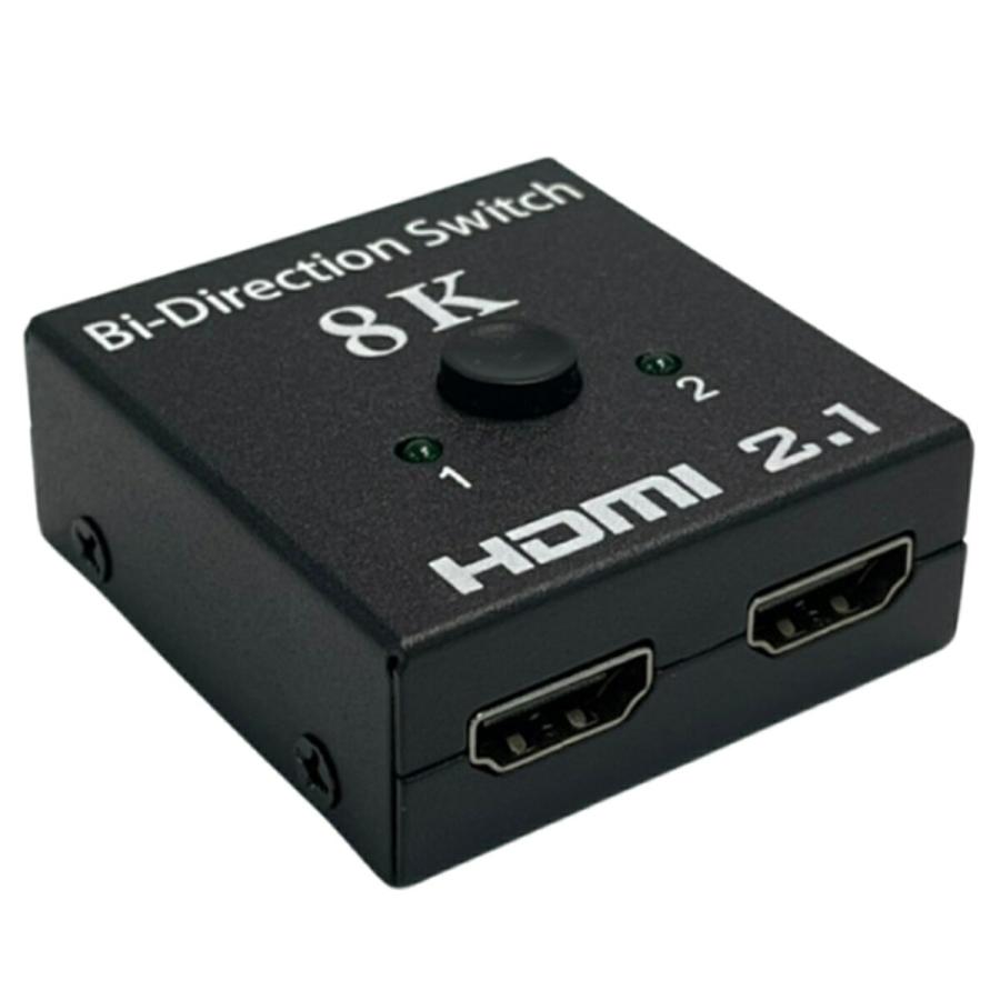 TR-HDM8K HDMI切替器 8Kモデル 双方向対応 (2入力・1出力/1入力・2出力) 切り替え LEDランプ付 ブラック (C) | 