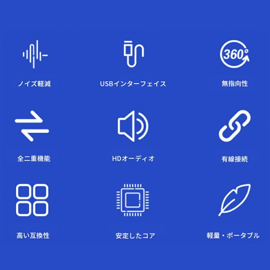 TR-USP003 全方向 USB マイク ＆ スピーカー コード長さ1.8m USBバスパワー駆動 ACアダプタ不要 (06) |  | 02