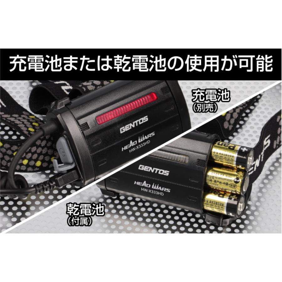 GENTOS KDHL-2109 ヘッドライト 360lm フォーカスコントロール HEADWARS LED 乾電池式 防水 ジェントス (06) | HEAD WARSシリーズ | 03