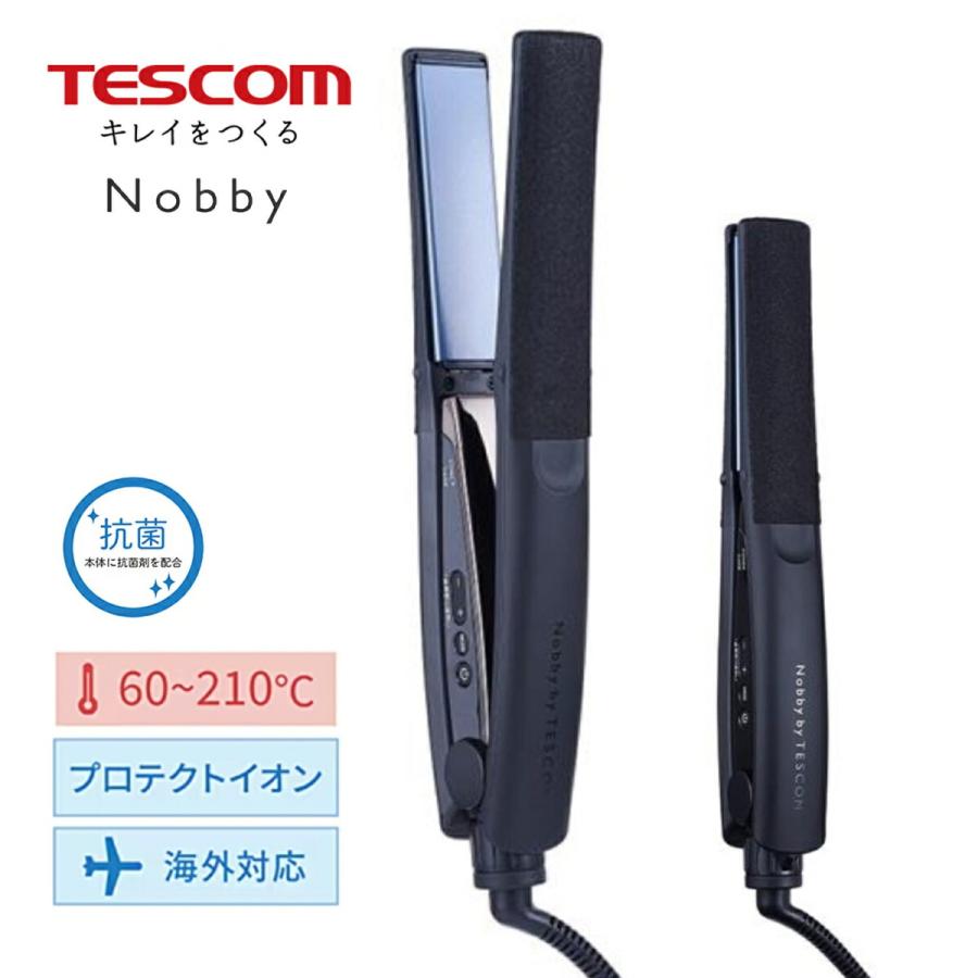 Nobby NIS500A-K プロフェッショナル プロテクトイオン ストレートヘアアイロン 海外 ブラック TESCOM テスコム ノビー (08) | Nobby by TESCOM
