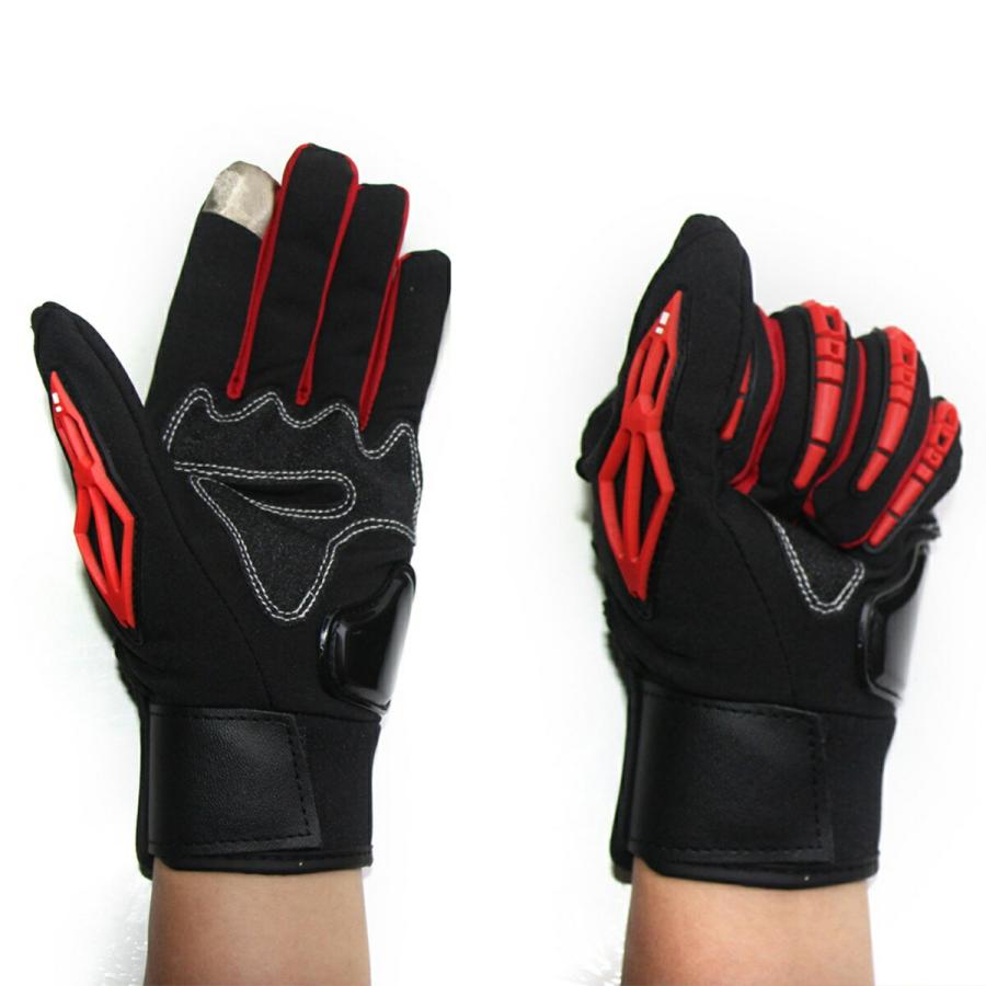 TR-BGL001-RD バイク用グローブ スマホ操作対応 M / L / XL プロテクター ナックルガード グローブ バイク(C) |  | 02